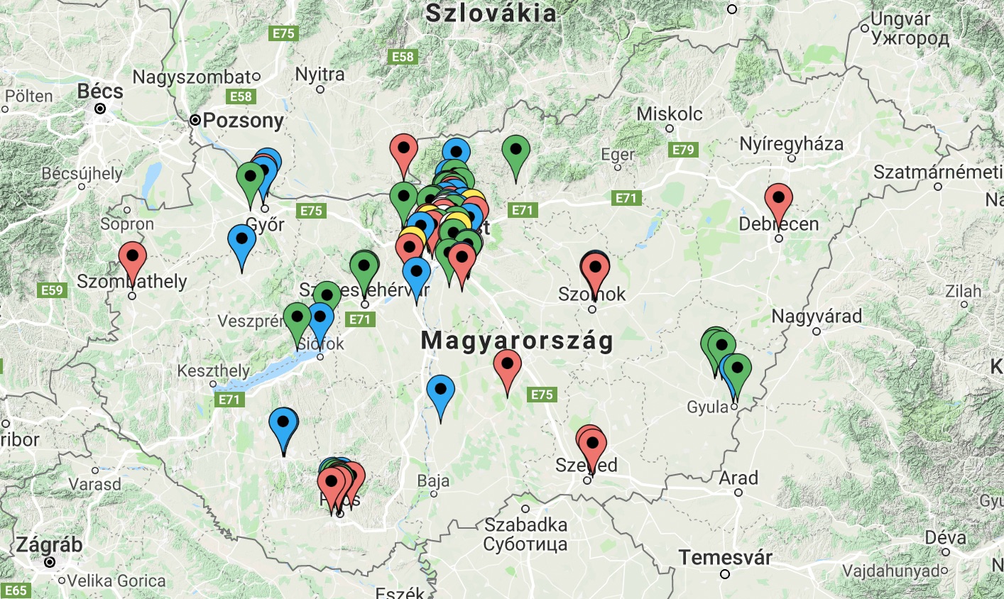 ázsiai márványospoloska (Halyomorpha halys) elterjedése